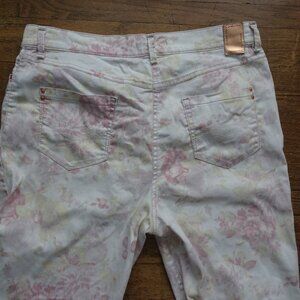 Atelier Gardeur White Floral Jeans Women's Size 44